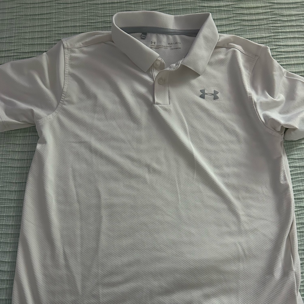 Boys Under Armour golf polo